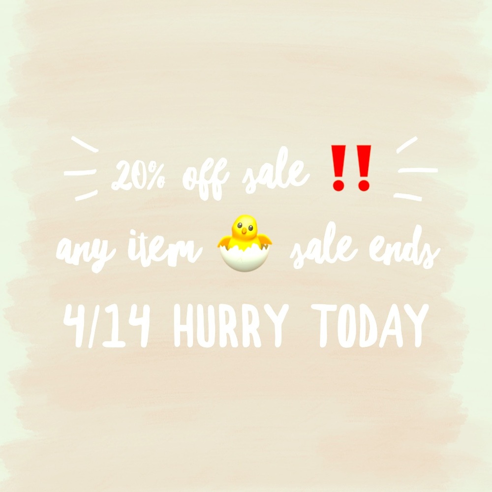20% OFF ANY ITEM
